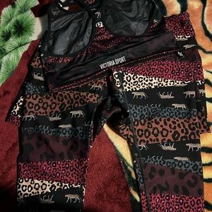 Victoria Sport Workout Set! Animal prints NWOT